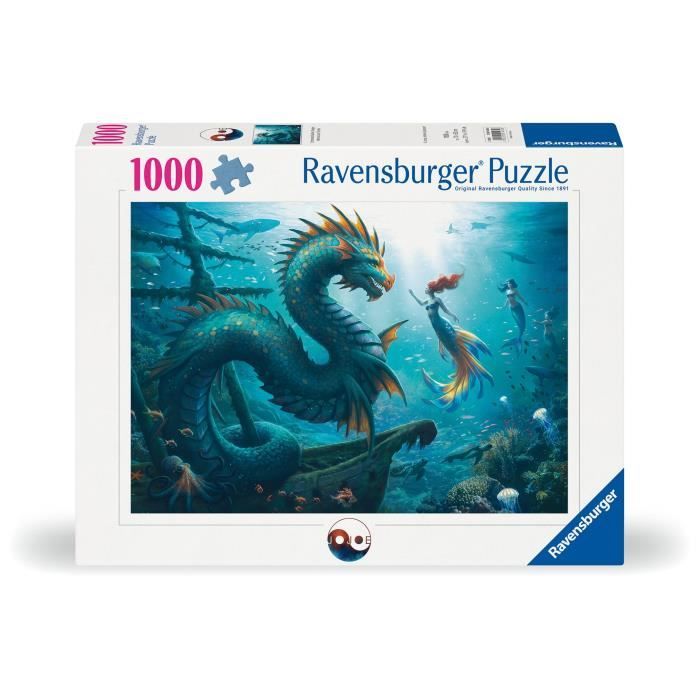 Puzzle Da 1000 Pezzi: Drago, Sirena E Tartarughe Marine, Dai 14 Anni In Su, Monster, 12001434, Ravensburger - Image 5