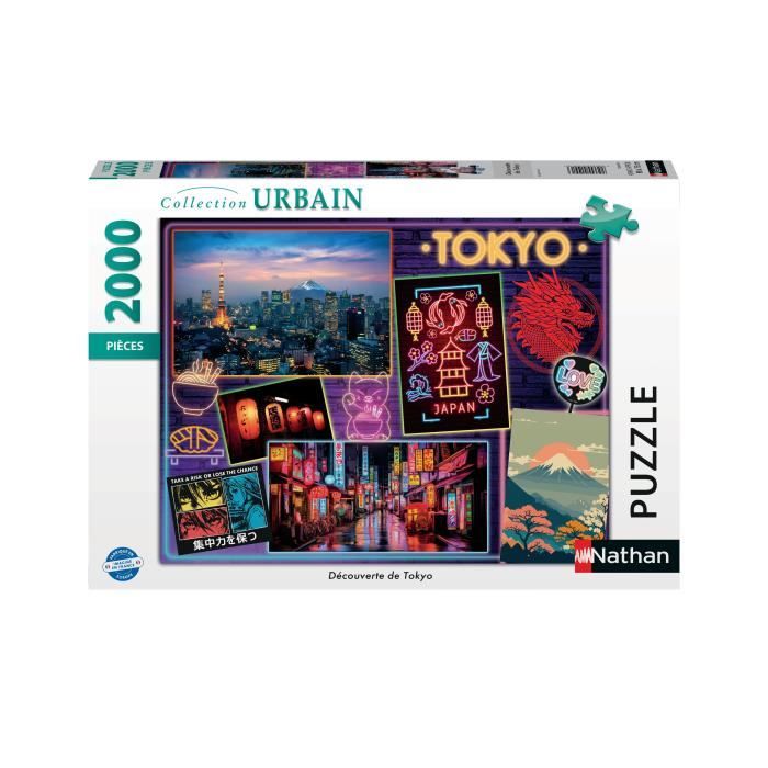 NathaN-Puzzle 2000 Pezzi - Scoperta Di TokyO-4005555010913-Dai 14 Anni In su
