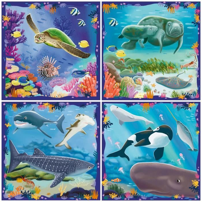 Puzzle Per Bambini, Up! Puzzle, Animali Marini, Età 5+, 12004004, Ravensburger