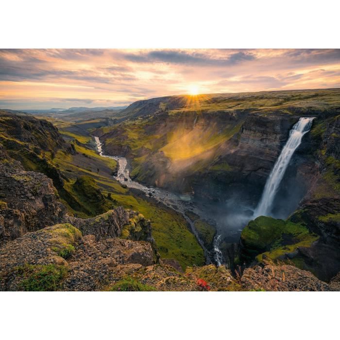 RavensburgeR-Puzzle Da 1000P-La Cascata Háifoss, Islanda (in Evidenza)-Adulti E BambinI-Età 14-Puzzle Di Qualità PremiuM-12000110
