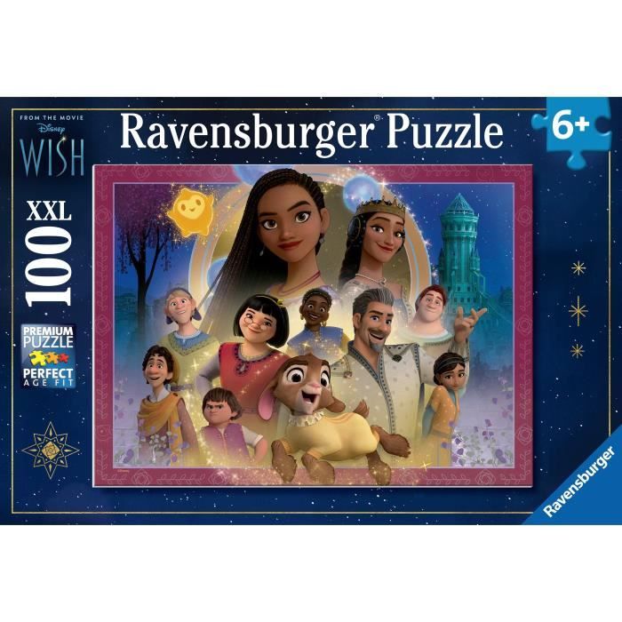 RavensburgeR-Puzzle 100 Pezzi Xxl - Il Regno Dei Desideri / Disney WisH-4005555010487-Dai 6 Anni In su