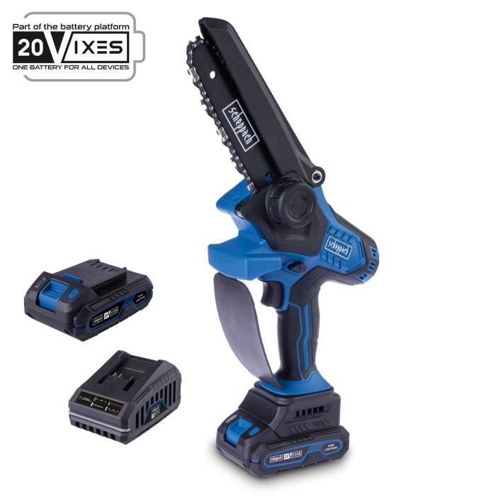 Sega Da Potatura BC-Ps150-X + Set Batteria 2ah + Caricabatteria - Scheppach