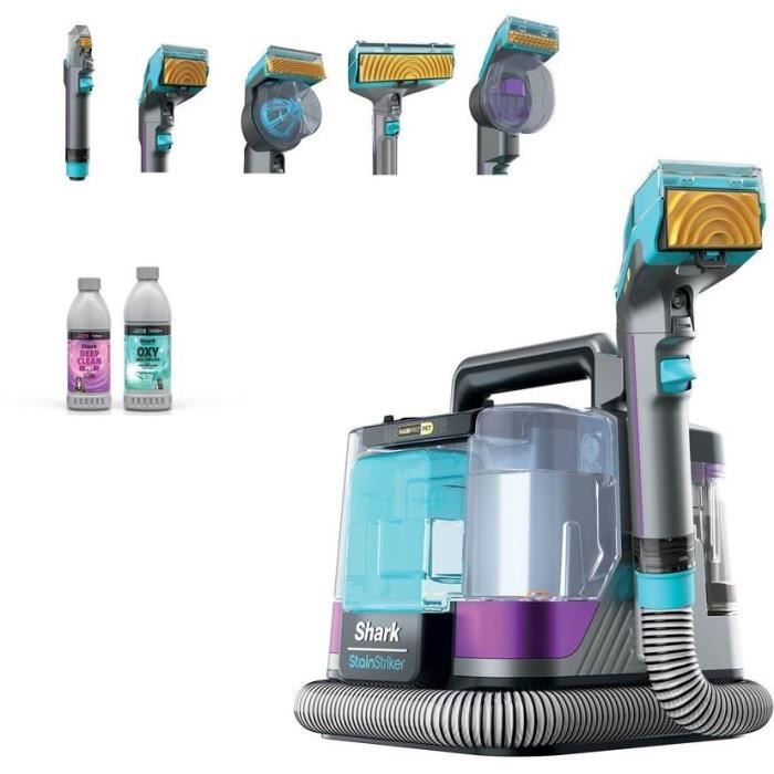 Shark Px250eut Stainstriker Hairpro Smacchiatore Per Animali Domestici - Tappeti, Moquette, Mobili, Scale, Auto - 450w - 1,2 L - 1,26 M