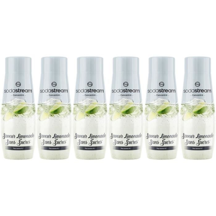 Concentrati Sodastream - Confezione Da 6 Concentrati Di Limonata Senza Zucchero - Fino A 54l Di Bevande - 440 ml