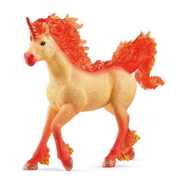 Schleich - Stallone Unicorno Fuoco Elementa - 70756 - Gamma: Bayala