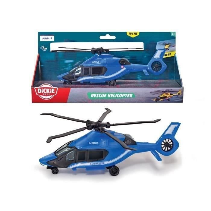 Elicottero Airbus Gendarmerie 23 Cm - Dickie - Ruote Libere - Blu - Misto - Da 3 Anni
