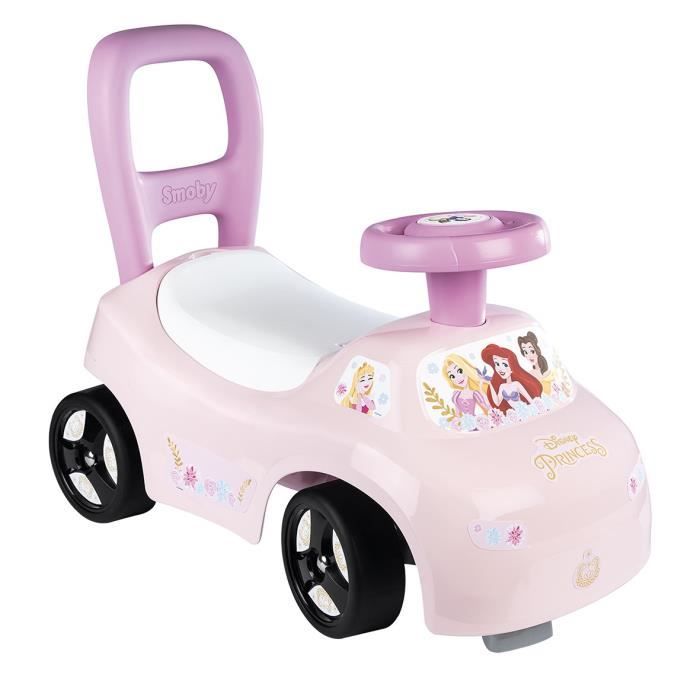 Smoby - Trasportino Auto 2 In 1 - Disney Princess - Scatola Sottosella + Clacson - A Partire Da 10 Mesi - Prodotto In Francia