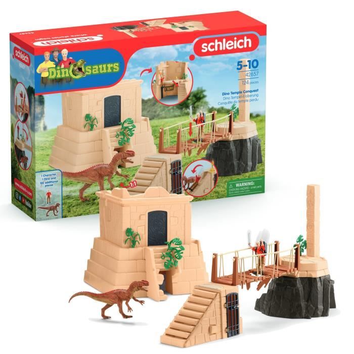 SchleicH- Avventure Al Tempio PerdutO- 42657- Gamma Dei Dinosauri