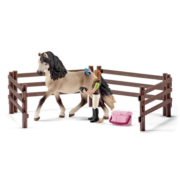 Schleich - Kit Di Cura Dei Cavalli Andalusian - 42270 - Range Club Horse Club