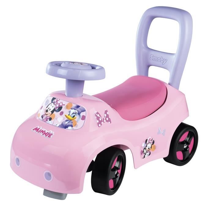 Smoby - Trasportino Auto 2 In 1 - Minnie - Scatola Sottosella + Clacson - A Partire Da 10 Mesi - Prodotto In Francia