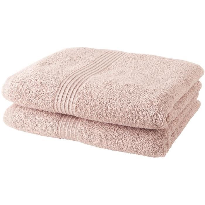 Set Di 2 Asciugamani Today 50x90 Cm 100% Cotone - Rosa Sabbia
