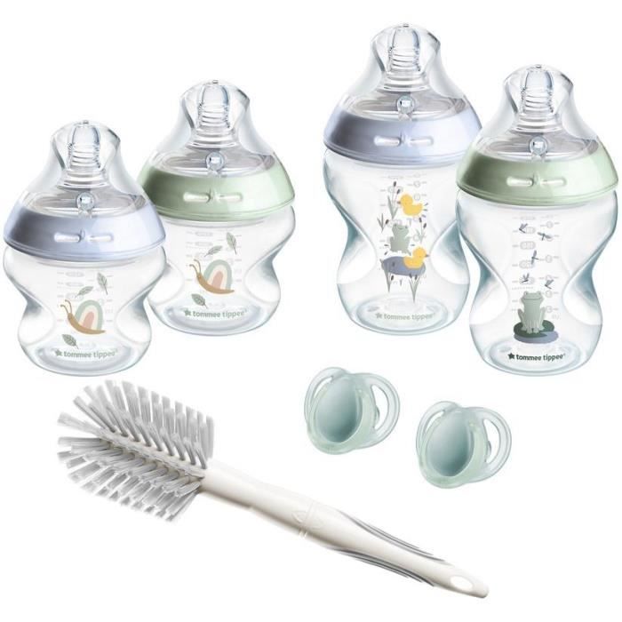 Tommee Tippee - Kit Avanzato Per Biberon AntI-Colica - Tettarella Con Valvola AntI-Colica A Flusso Lento - 150 E 260 Ml - Blu Verde