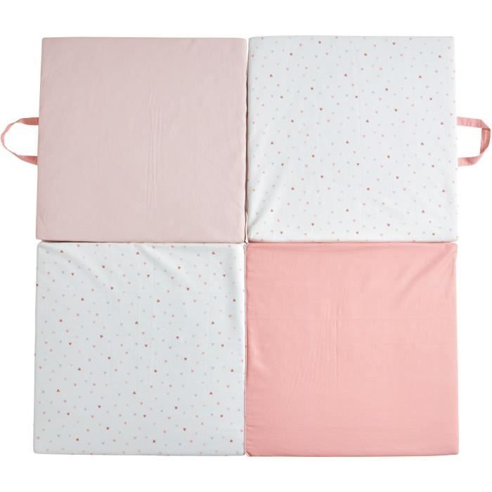Malin Tineo Mon Cœur Tappeto Da Gioco 3in1 - Tappetino Multifunzione Scalabile - 120x60x10 cm