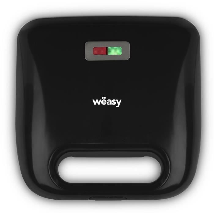 Weasy Joy600 - Macchina Per Sandwich 4 In 1 - 4 Piastre Intercambiabili - 750w - Lampada Spia - Rivestimento Antiaderente