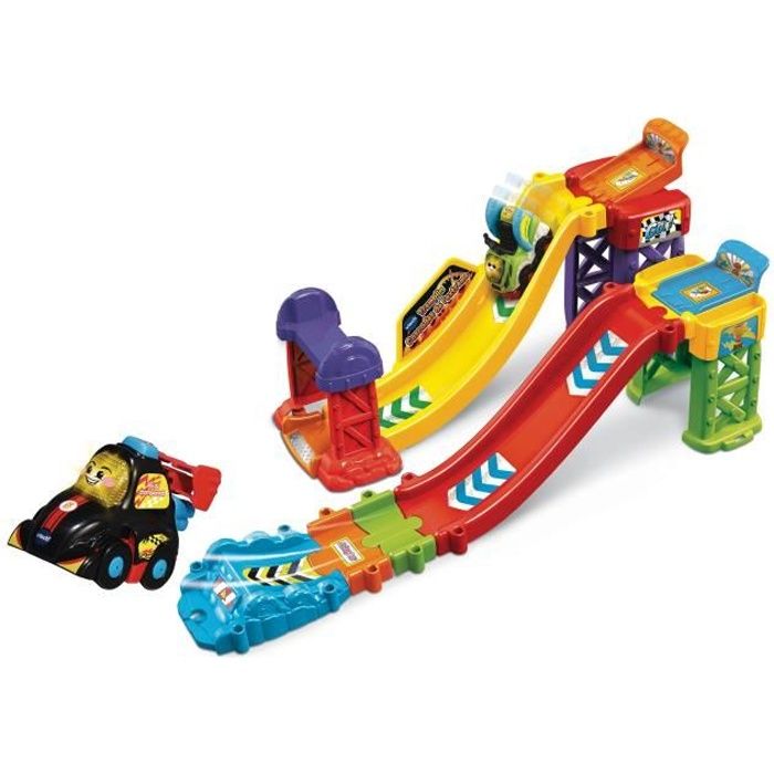 Vtech - 527505 - Tut Tut Bolides - Trampolino Delle Cascate Estreme + Lucas, Il Re Del Campionato