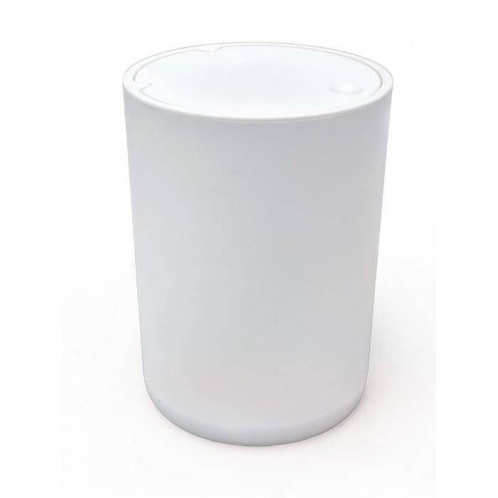 Pattumiera Da Bagno - Today - Utility - 8,5 L - Ø 21 Xx H 29 Cm - Polipropilene - Bianco