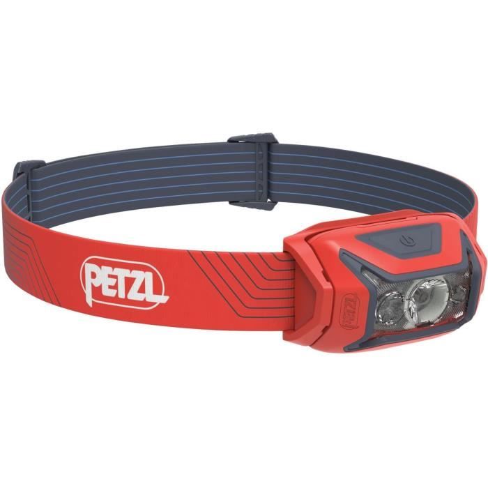 Lampada Frontale - Petzl - Actik - Corsa / Trekking - 450 Lumen - 3 Batterie Aaa/lr03 Incluse - Rossa