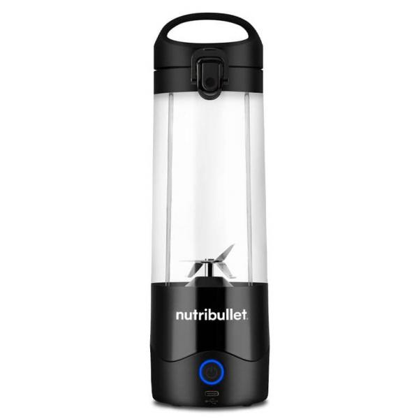 Frullatore Portatile - Nutribullet - Nbp003b - 100 W - 0,475 L - Senza Bpa - Nero - Una Bottiglia D'acqua Inclusa