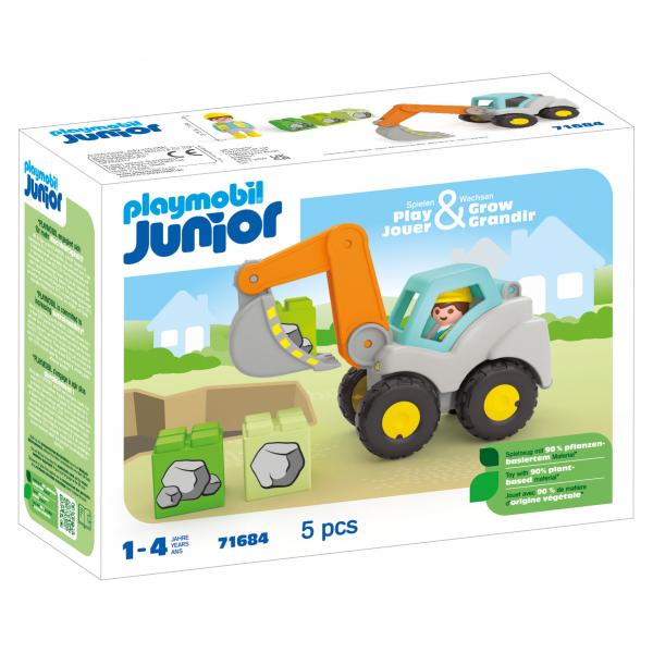 Playmobil Junior 71684 Escavatore, Per Neonati, Da 12 Mesi