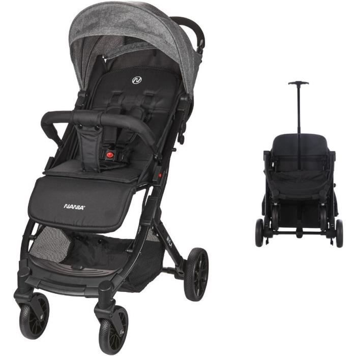 Nania - Passeggino Compatto - Myla - 4 Ruote - Nero