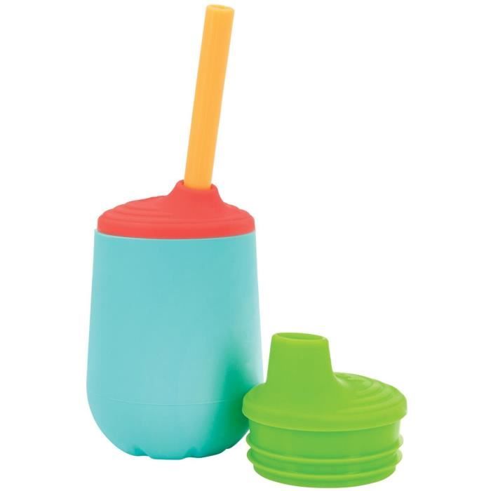 Tazza Da Allenamento Nuby - Silicone - 120 Ml - Dai 6 Mesi - Multicolore