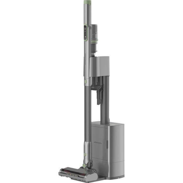 Scopa Aspirapolvere Con Base Svuotabile - Arthur Martin - Amab148 – 200 W – Autonomia 40 Min – 80 Aw – Grigio