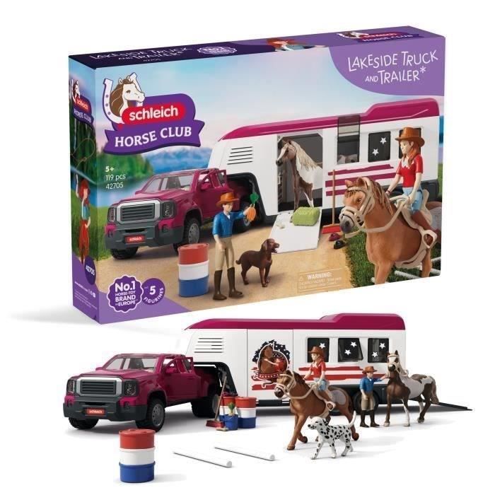 Schleich 42705 Horse Club Series PicK-Up Truck E Grande Rimorchio Equestre