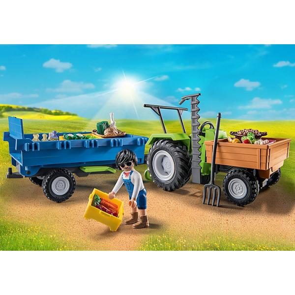 Playmobil - 71249 - Country The Farm - Tractor With Trailer - Image 3