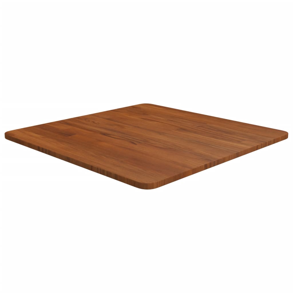 vidaXL Tablero de mesa cuadrada madera roble marrón oscuro 60x60x1,5cm
