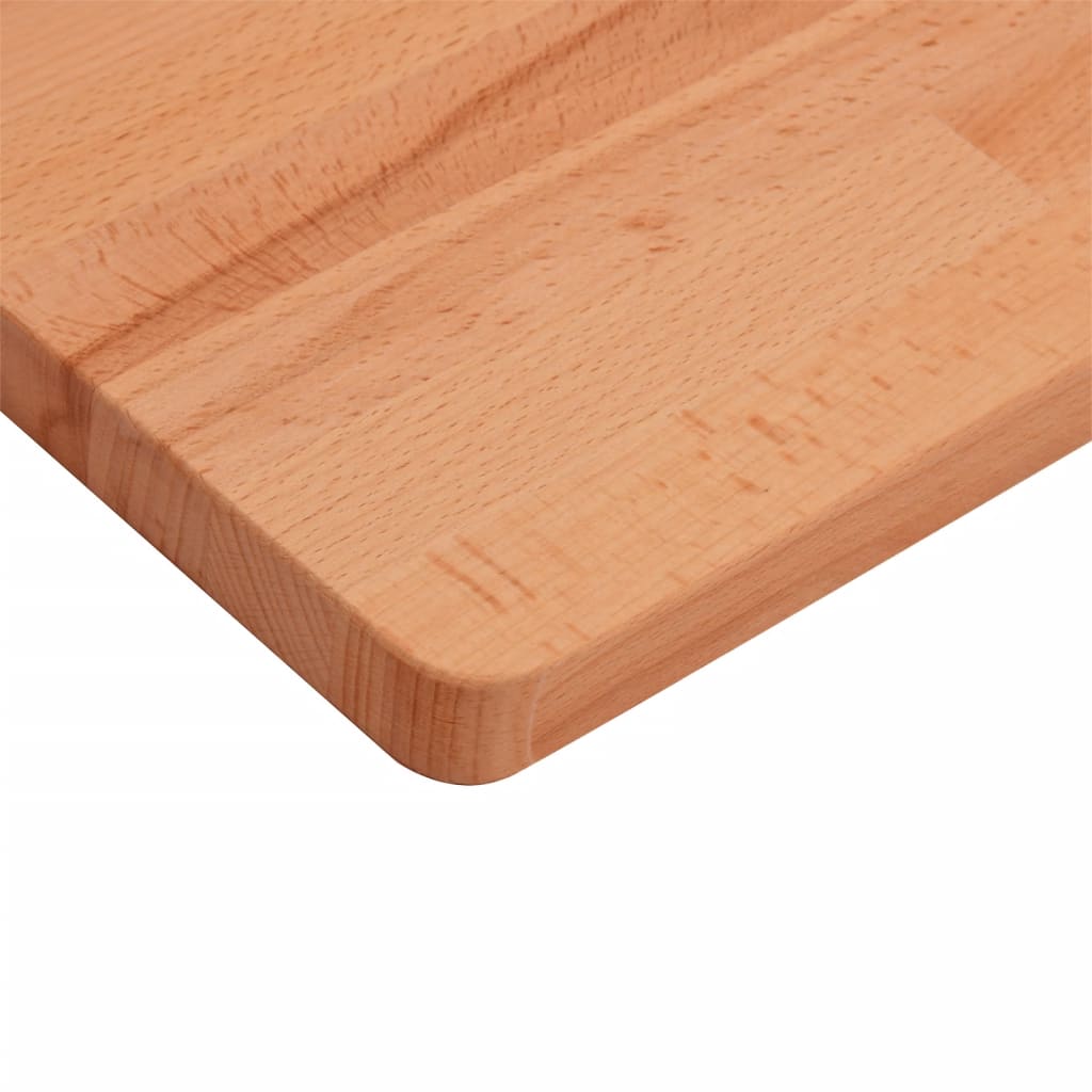 vidaXL Tablero de mesa cuadrado de madera maciza de haya 50x50x2,5 cm - Image 6