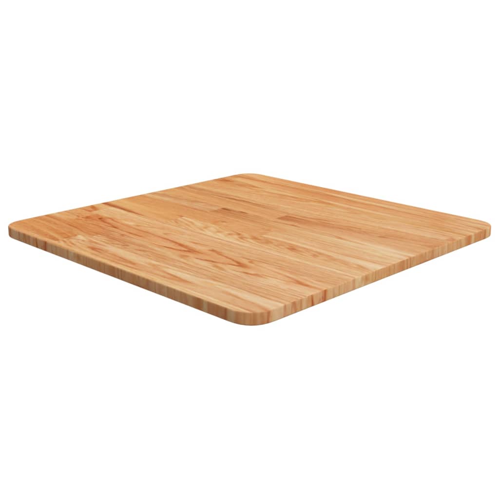 vidaXL Tablero de mesa cuadrado madera roble marrón claro 50x50x1,5 cm