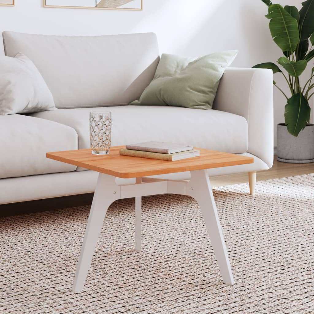 vidaXL Tablero de mesa cuadrado de madera maciza de haya 50x50x1,5 cm