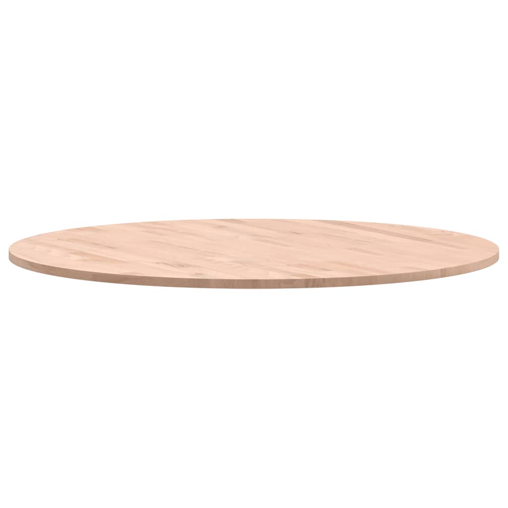 vidaXL Tablero redondo de madera maciza de haya Ø80x1,5cm - Image 5