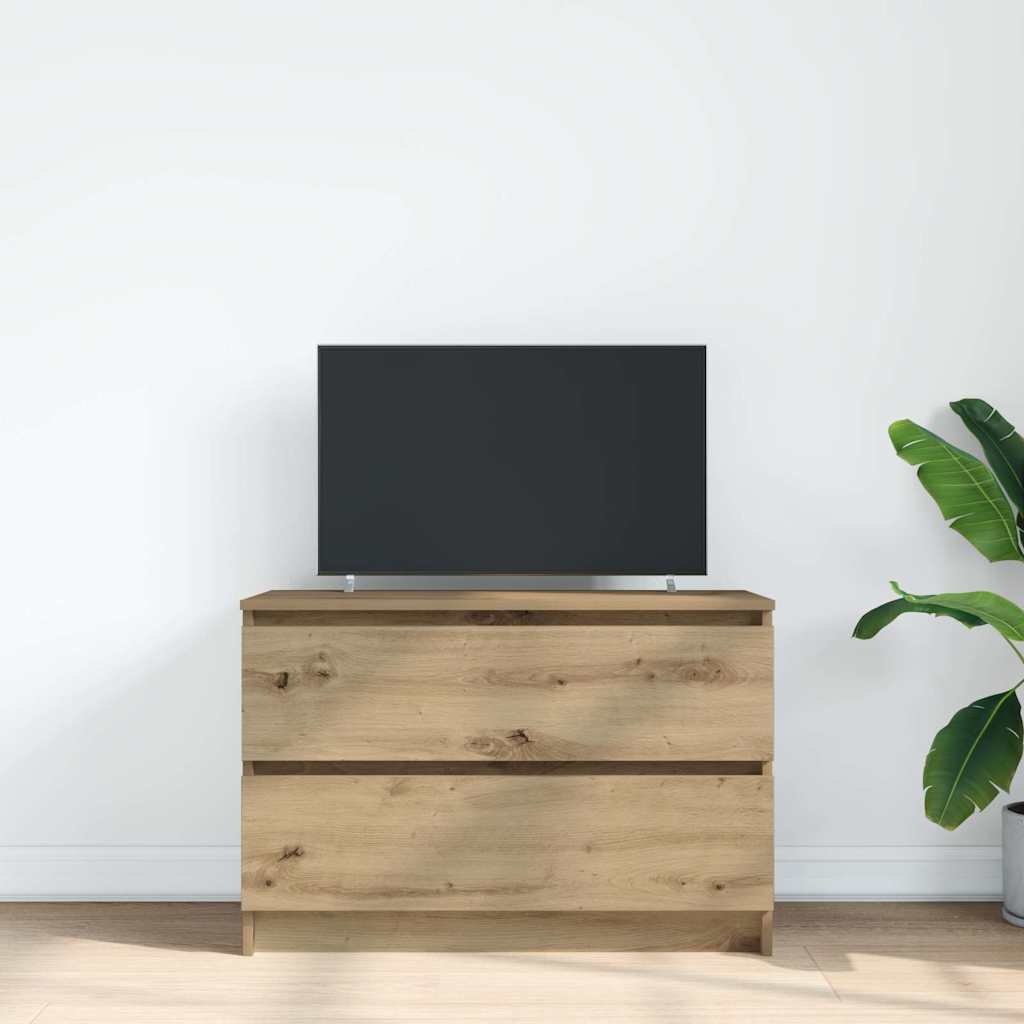 vidaXL Mueble de TV Artisan Roble 80x35x54 cm Madera de ingeniería - Image 3