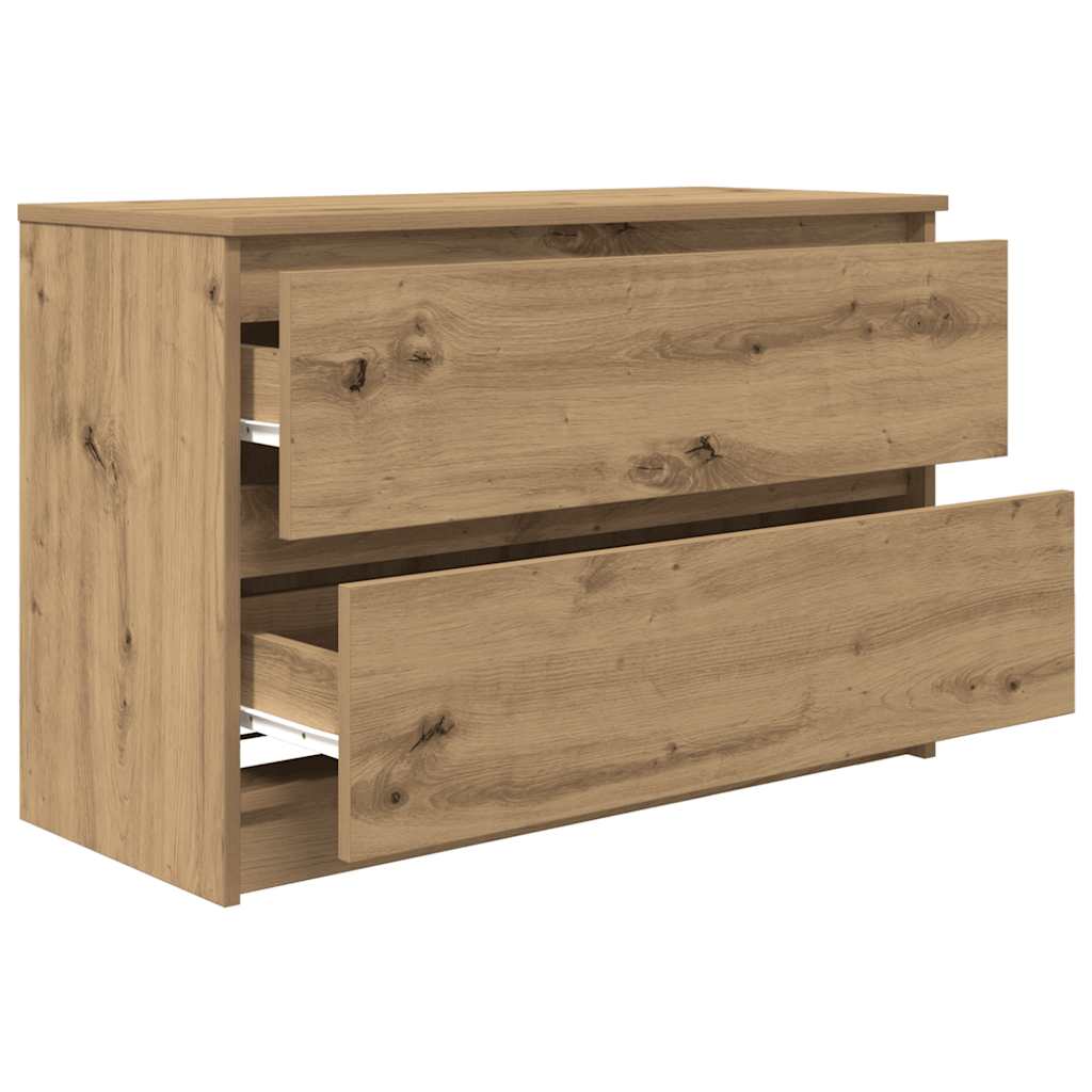 vidaXL Mueble de TV Artisan Roble 80x35x54 cm Madera de ingeniería - Image 5