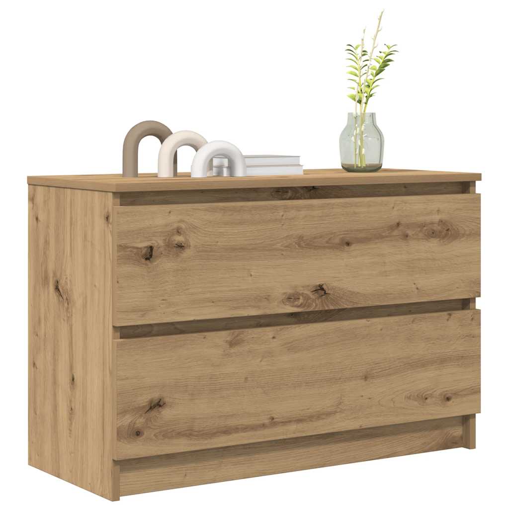 vidaXL Mueble de TV Artisan Roble 80x35x54 cm Madera de ingeniería - Image 4