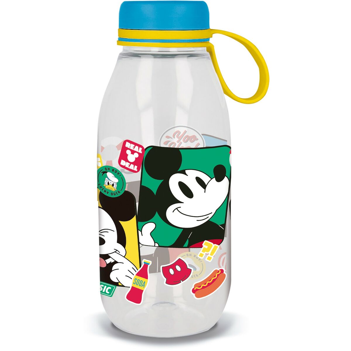 Bottiglia d'acqua Mickey Mouse CZ11358 460 ml Azzurro Silicone