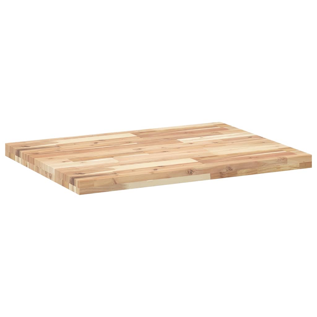 vidaXL Tablero de mesa rectangular madera maciza acacia 80x60x4 cm - Image 6