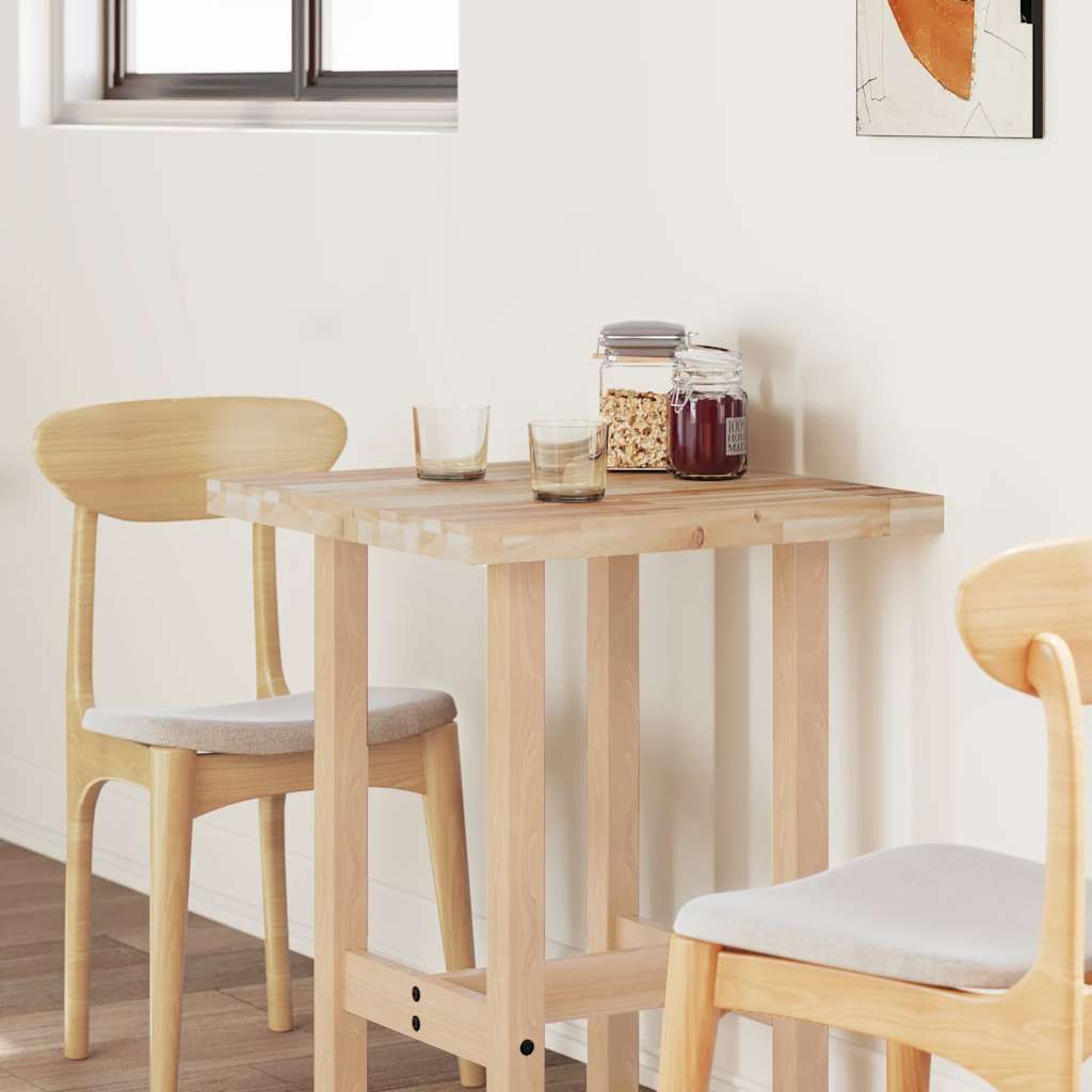 vidaXL Tablero de mesa rectangular madera maciza acacia 80x60x4 cm - Image 4