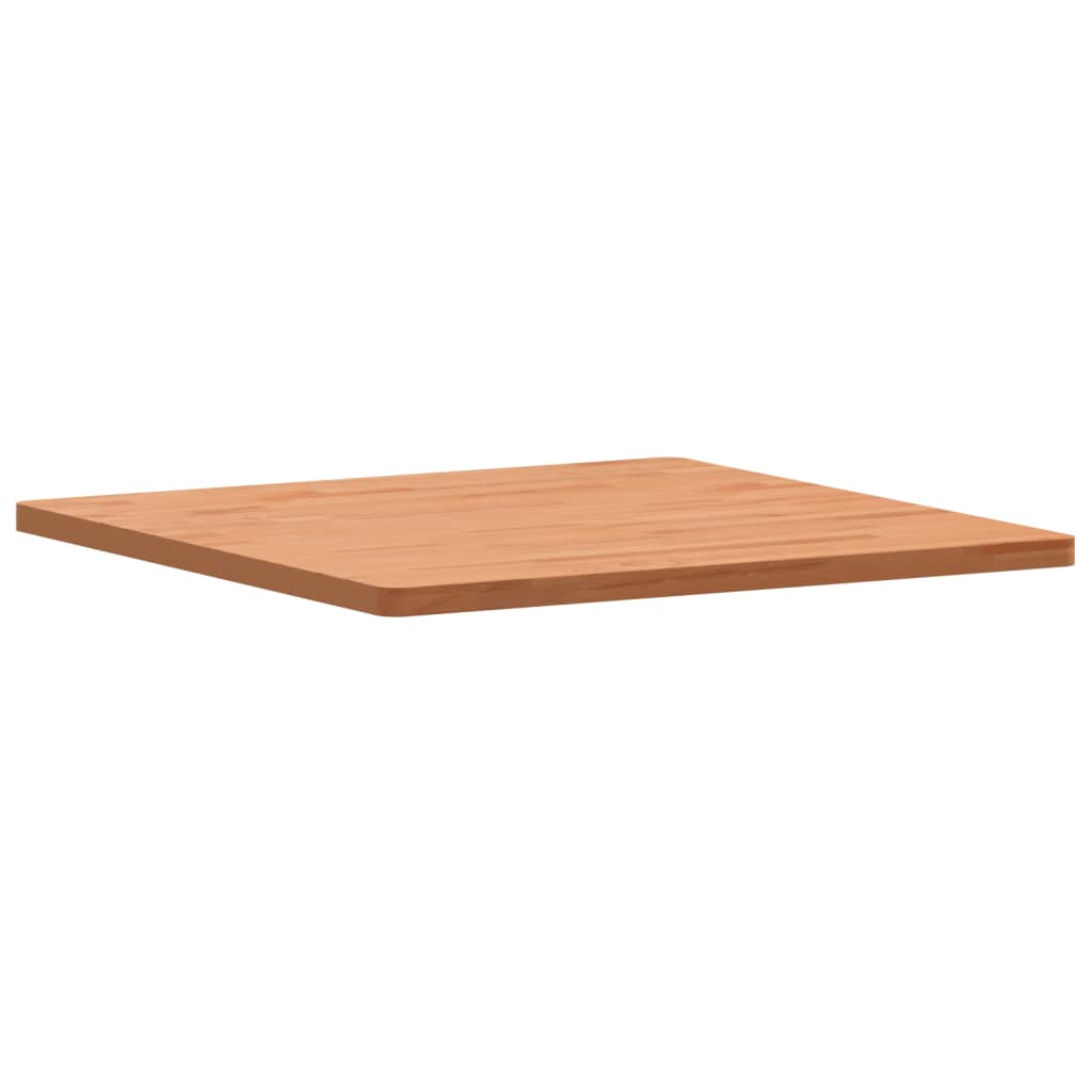 vidaXL Tablero de mesa cuadrado de madera maciza de haya 70x70x2,5 cm - Image 4