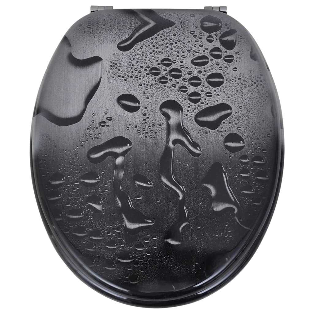 vidaXL Toilettensitze mit Deckel 2 Stk. MDF Wasser - Image 3