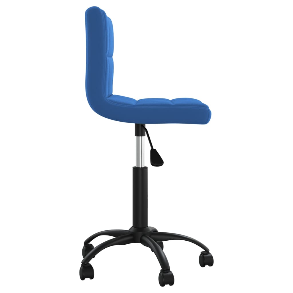 vidaXL Chaise pivotante de bureau Bleu Velours - Image 4