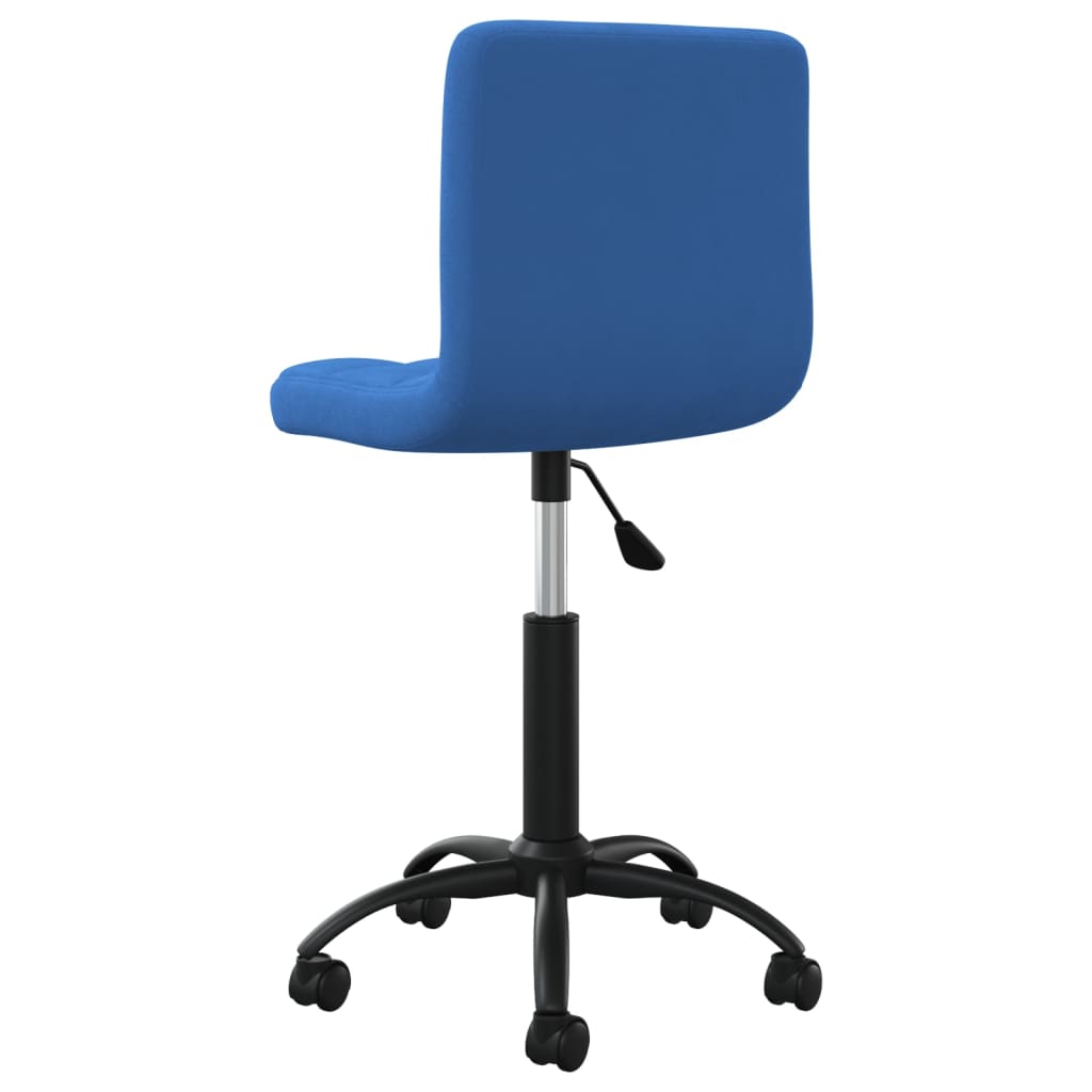 vidaXL Chaise pivotante de bureau Bleu Velours - Image 5