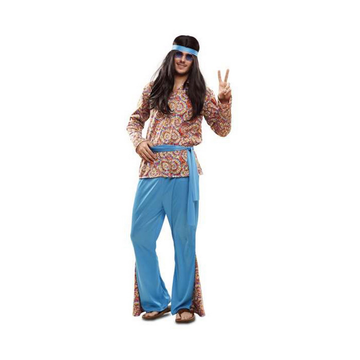 Costume per Adulti My Other Me Hippie Psichedelico M/L