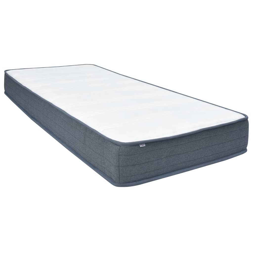 vidaXL Colchón box spring tela 160x80x20 cm suavidad media
