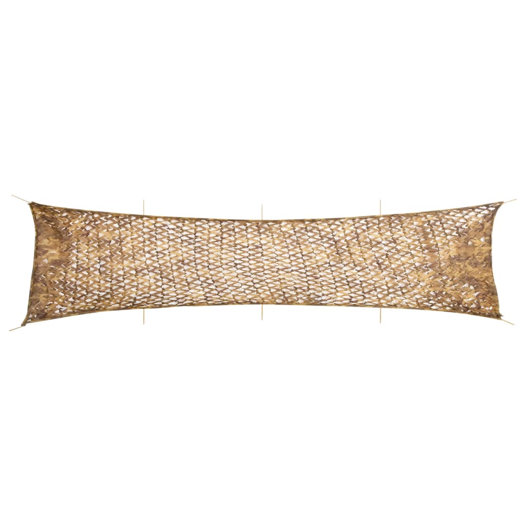 vidaXL Red de camuflaje con bolsa de almacenamiento arena 809x207 cm