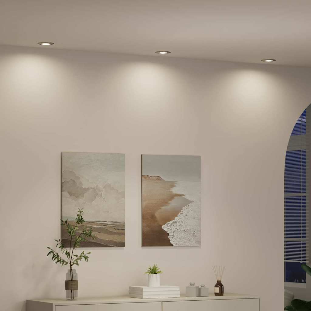 vidaXL Spotlights mit Strahlern 6 pcs Silber 9 x 9 cm Metall - Image 5