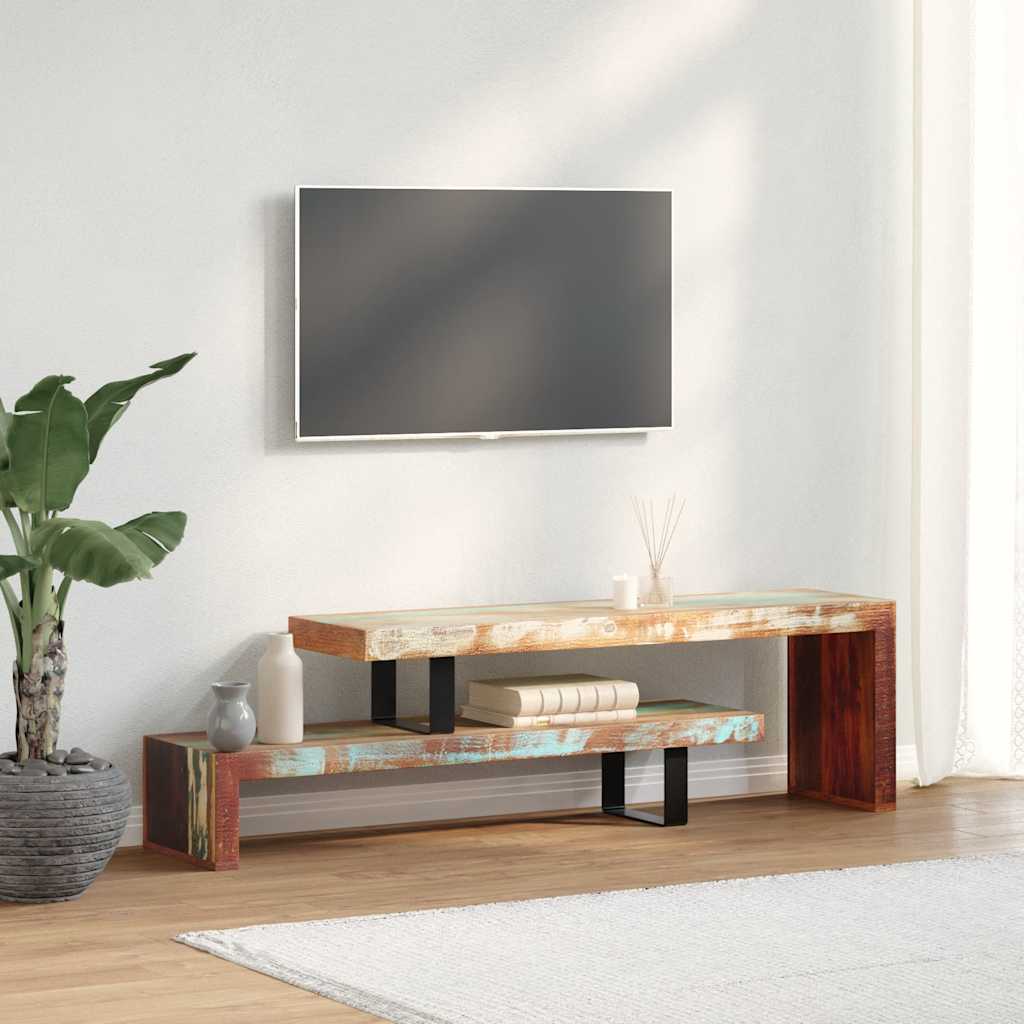 vidaXL Meuble TV Bois de récupération massif