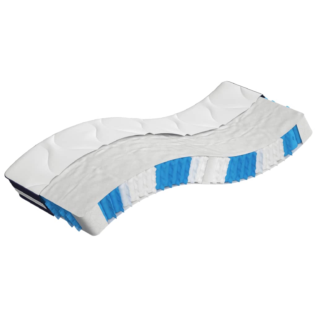 vidaXL Matelas à ressorts ensachés dureté moyenne 80x200 cm