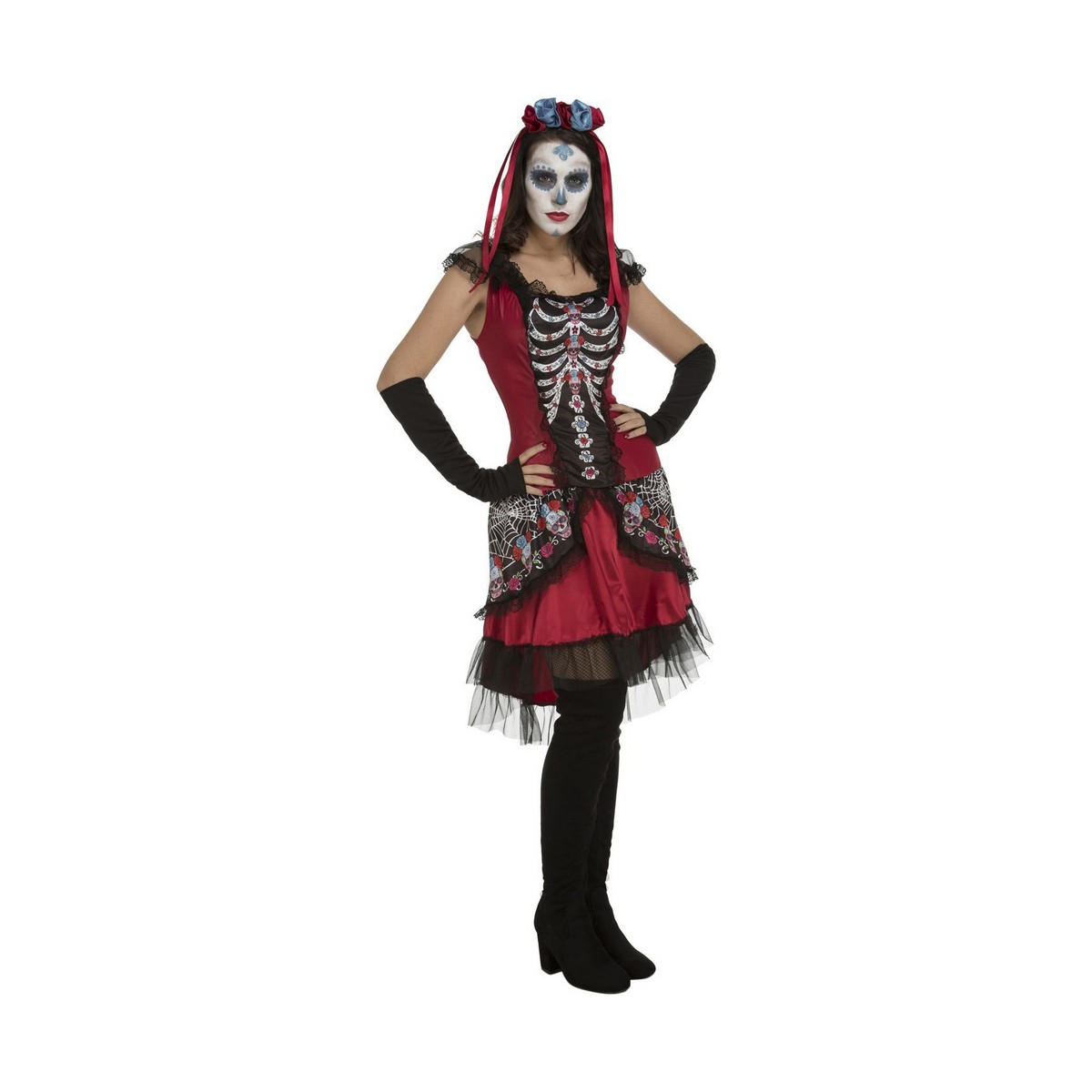 Costume per Adulti My Other Me Sugar Skull Teschio M M/L (3 Pezzi)